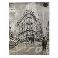Obraz na plátně Loui Jover - Midtown Walk, - 60x80 cm