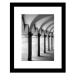 Rámovaný obraz Architektura 24x30 cm, černobílý