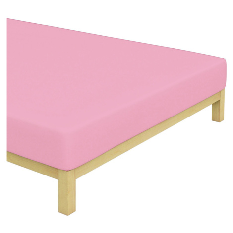 Jersey prostěradlo Růžové Rozměr: 160x200 cm