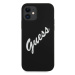 Guess GUHCP12SLSVSBW hard silikonové pouzdro iPhone 12 Mini 5.4" black-white Silicone Vintage