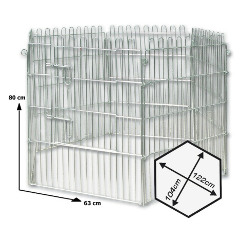 Ohrádka pro štěňata 80x63x6cm