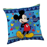 Jerry Fabrics Polštářek Mickey Blue 40 × 40 cm