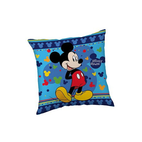 Jerry Fabrics Polštářek Mickey Blue 40 × 40 cm