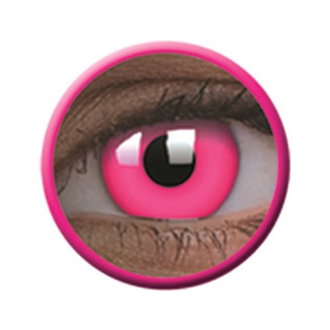 ColourVue Crazy UV svítící - Glow Pink, roční, nedioptrické, 2 čočky