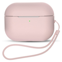 Silikonový kryt se šňůrkou na zápěstí na AirPods PRO 2. Generace / 1. Generace PRO Pink