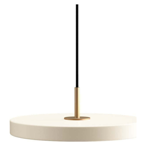Krémové LED stmívatelné závěsné svítidlo s kovovým stínidlem ø 31 cm Asteria Plus Mini – UMAGE