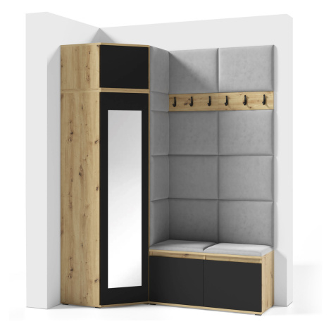 Předsíňová stěna AMI 37   Varianta zrcadel: Se zrcadlem