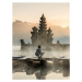 Fotografie young Asian woman sitting on boat, Martin Puddy, 30 × 40 cm