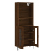 vidaXL Skříň highboard hnědý dub 69,5 x 34 x 180 cm kompozitní dřevo