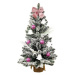 Ozdobený stromeček RŮŽOVÁ NADÍLKA 60 cm s LED OSVĚTELNÍM s 26 ks ozdob a dekorací