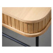 Furniria Designový psací stůl Vasiliy 120 cm přírodní dub