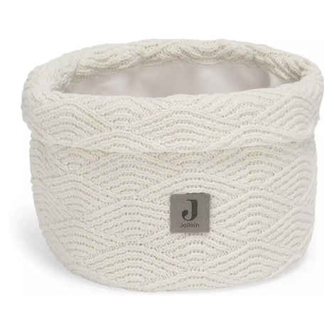 Košík pletený River Knit Cream White Jollein