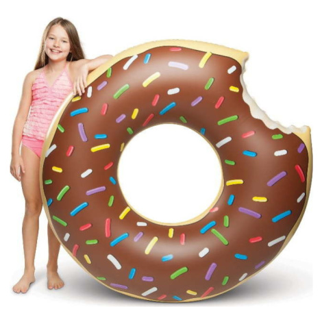 Hnědý nafukovací kruh ve tvaru donutu Big Mouth Inc.