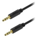 AlzaPower Core Audio 3.5mm Jack (M) to 3.5mm Jack (M) 5m černý