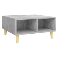 SHUMEE Konferenční stolek betonově šedý 60 × 60 × 30 cm dřevotříska, 805981