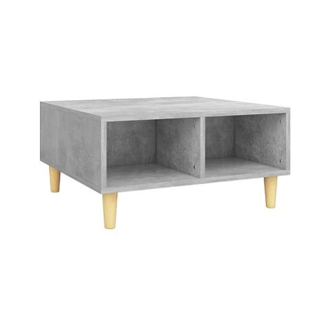 SHUMEE Konferenční stolek betonově šedý 60 × 60 × 30 cm dřevotříska, 805981