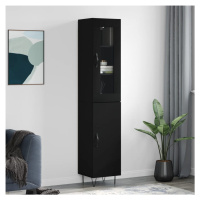 vidaXL Skříň highboard černá 34,5 x 34 x 180 cm kompozitní dřevo