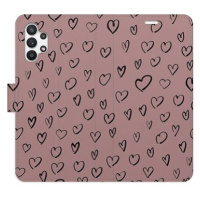 iSaprio Flip pouzdro Heart Dark 02 pro Samsung Galaxy A32