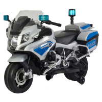 Dětská elektrická motorka BMW R1200 Policie stříbrná