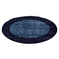 Ayyildiz koberce Kusový koberec Life Shaggy 1503 navy kruh  - 120x120 (průměr) kruh cm