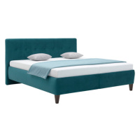 Čalouněná postel Lilie 160x200 zelená, bez matrace