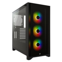 Corsair iCUE 4000X RGB Tempered Glass Black