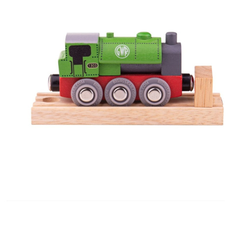 Bigjigs Rail Dřevěná lokomotiva GWR zelená