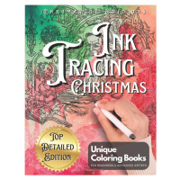 Ink Tracing Christmas Enchantment, reverzní antistresové omalovánky, Nash O´Niell