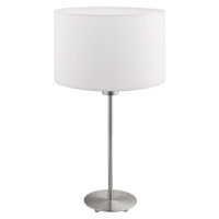 Eglo Eglo - Stolní lampa TUNJA 1xE27/60W/230V 38,5 cm matný chrom/bílá