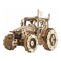 Ugears 3D dřevěné mechanické puzzle Traktor vítězí