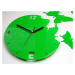 ModernClock 3D nalepovací hodiny Butterflies zelené