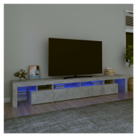 vidaXL TV skříňka s LED osvětlením betonově šedá 260x36,5x40 cm