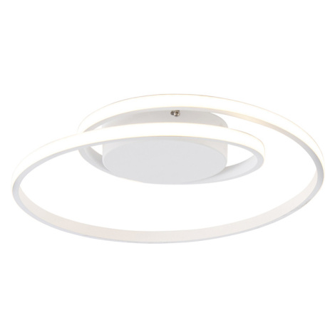 Designové stropní svítidlo bílé včetně LED 3stupňového stmívatelného - Krula TRIO