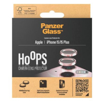 PanzerGlass HoOps Apple iPhone 15/15 Plus - ochranné kroužky pro čočky fotoaparátu - růžový hlin