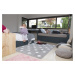 Lorena Canals koberce Přírodní koberec, ručně tkaný Stars Grey-White Rozměry koberců: 120x160