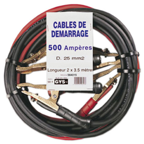Startovací kabely GYS PROFI, 500A, 25mm, 3.0m