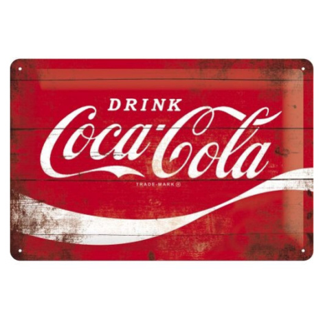 Plechová cedule Coca-Cola - Logo Classic, (30 x 20 cm) POSTERSHOP