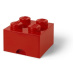 Úložný box LEGO, s šuplíkem, malý (4), červená - 40051730