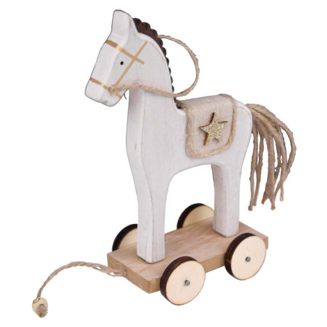 Vánoční figurka koníka na kolečkách Ego Dekor