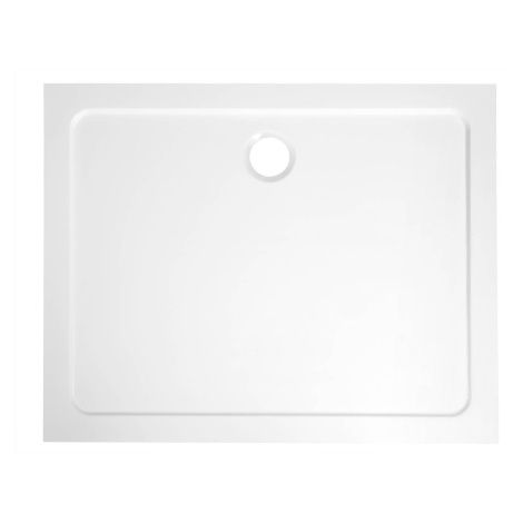 TECMI sprchová vanička z litého mramoru, obdélník 90x80cm, bílá PQ9080 AQUALINE