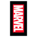 Carbotex Bavlněná froté osuška 70x140 cm - Marvel Logo