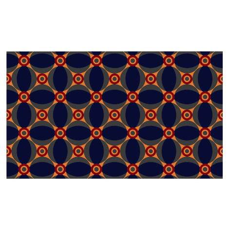 NOTRAX Rohož pro zachycování nečistot, Notrax Déco Design™, d x š 1500 x 900 mm, modrá/oranžová