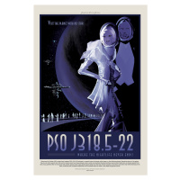 Ilustrace PSO J318 (Planet & Moon Poster) - Space Series (NASA), (26.7 x 40 cm)