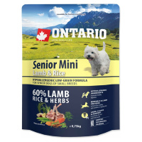 Krmivo Ontario senior Mini Lamb & Rice 0,75kg
