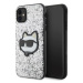 Kryt Karl Lagerfeld KLHCN61G2CPS iPhone 11 / Xr 6.1" silver hardcase Glitter Choupette Patch (KL