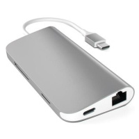 Satechi Aluminium Type-C Multi-Port Adapter (HDMI 4K,3x USB 3.0,MicroSD,Ethernet) - Space Grey