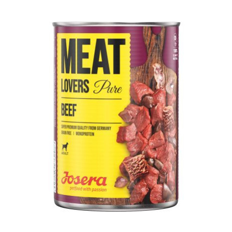 Výhodné balení Josera Meatlovers Pure 12 x 400 g - jehněčí