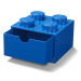 Úložný box LEGO stolní 4 se zásuvkou - modrý SmartLife s.r.o.