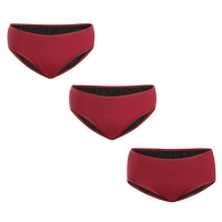 Meracus 3PACK Menstruační kalhotky Burgundy pro silnou menstruaci (MEMS107) XS