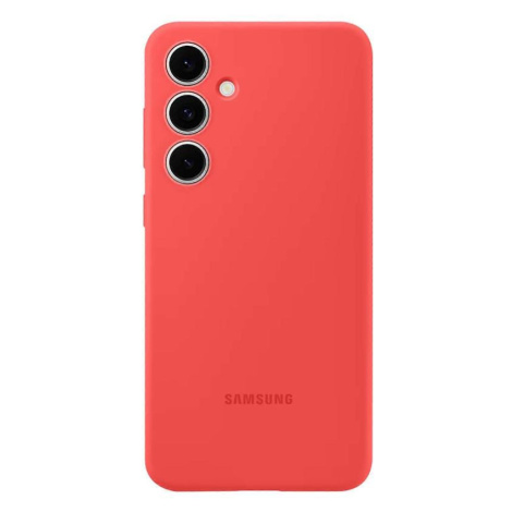 Silikonový zadní kryt pro Samsung Galaxy S25 EF-PS931CREGWW, červená